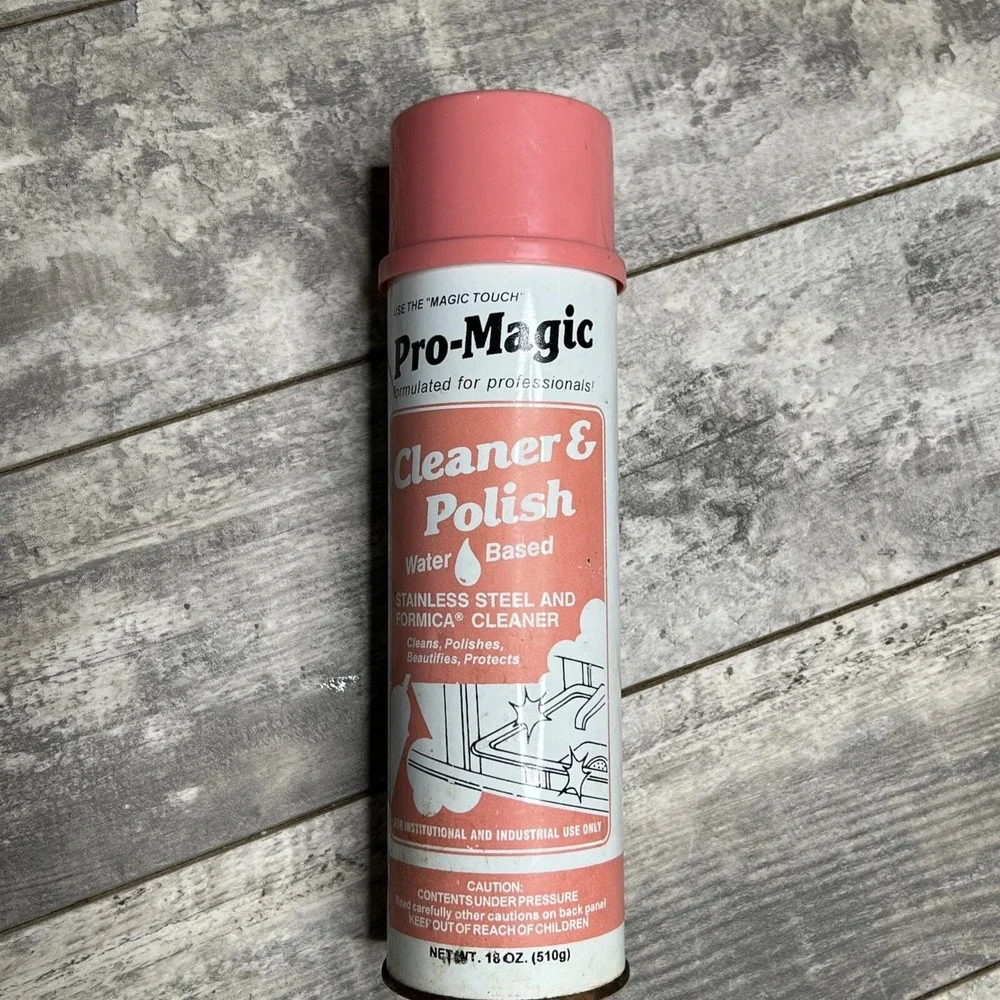 Pro-Magic Cleaner & Polish Antique Discontinued Stainless Steel And Formica Clea